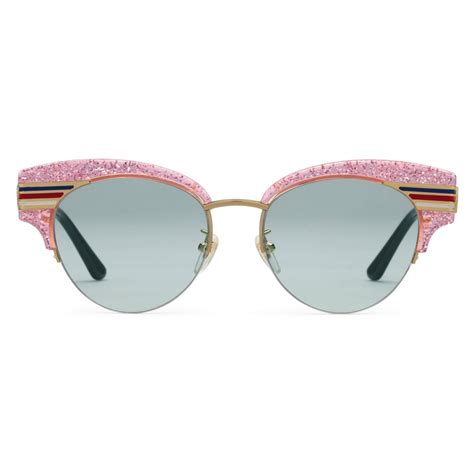 gucci cat-eye glittered acetate optical glasses|gucci cat eye optical glasses.